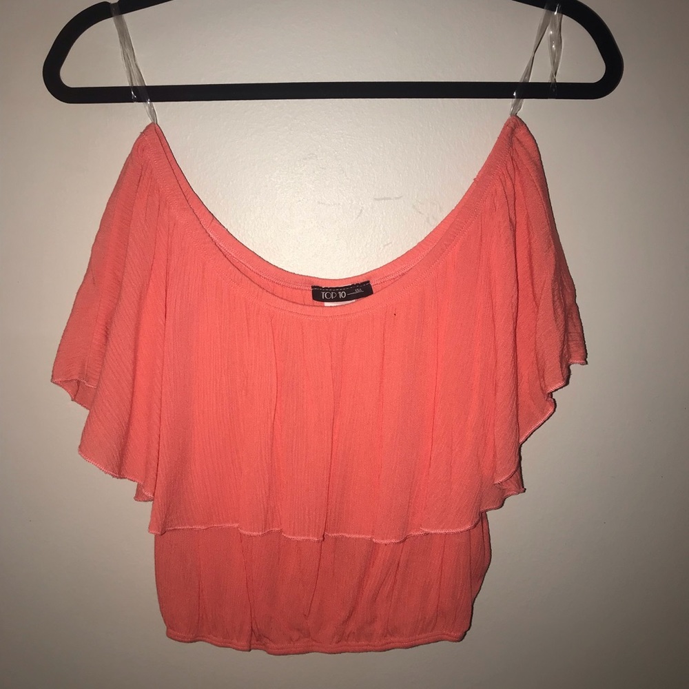Off-the shoulder crop top